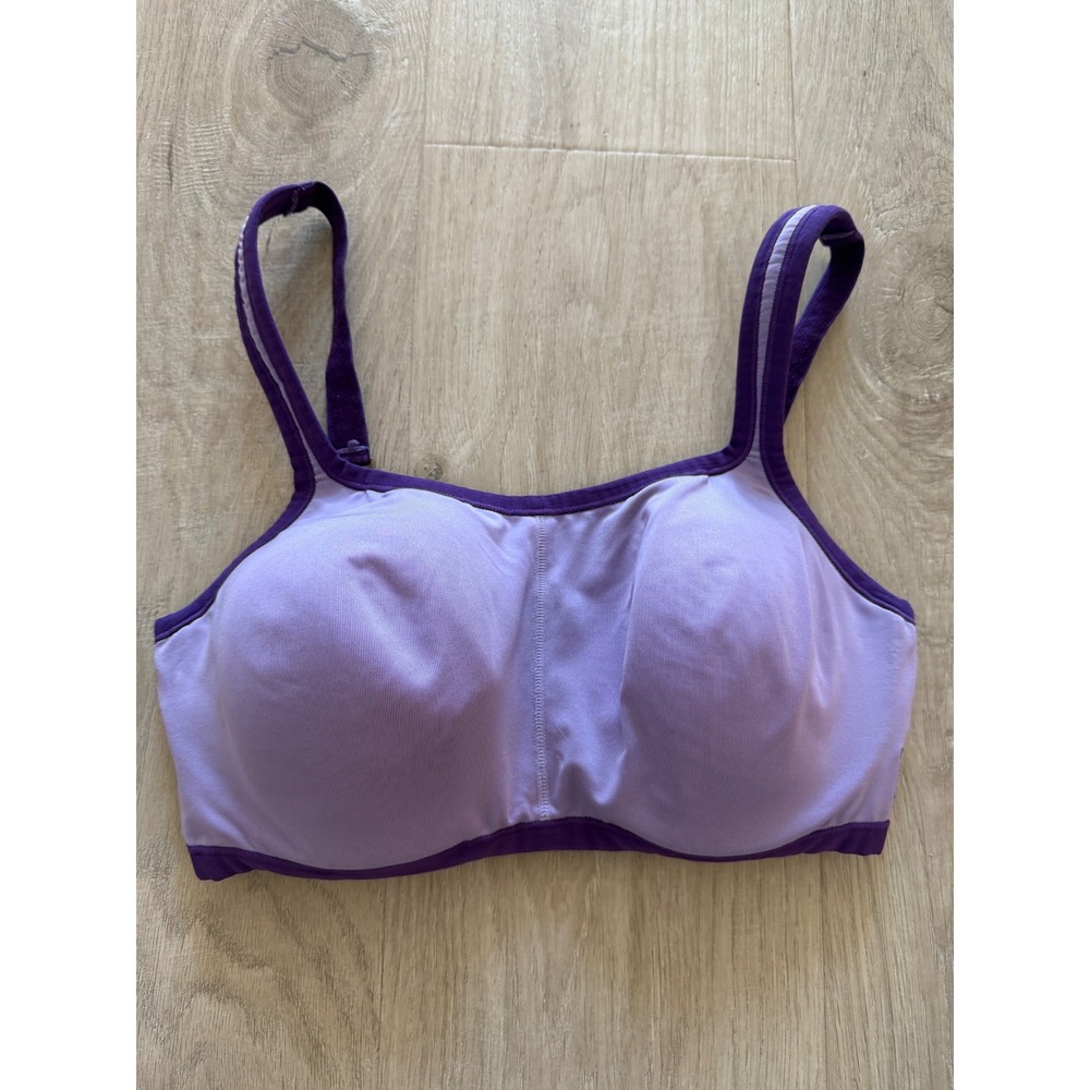 Natori Sports Bra Womens 34D Purple Gravity Contour Underwire High Impact Gym